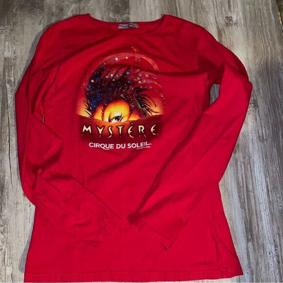 CIRQUE DU SOLEIL Mystere blinged out show long sleeve T sz s-m - Picture 3 of 6